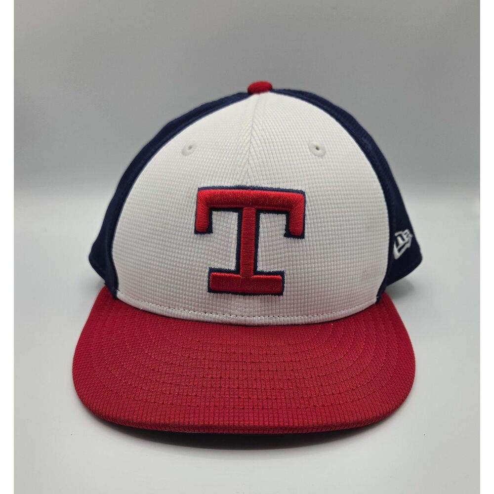Texas Rangers New Era Fitted Batting Practice 59FIFTY Fitted hat